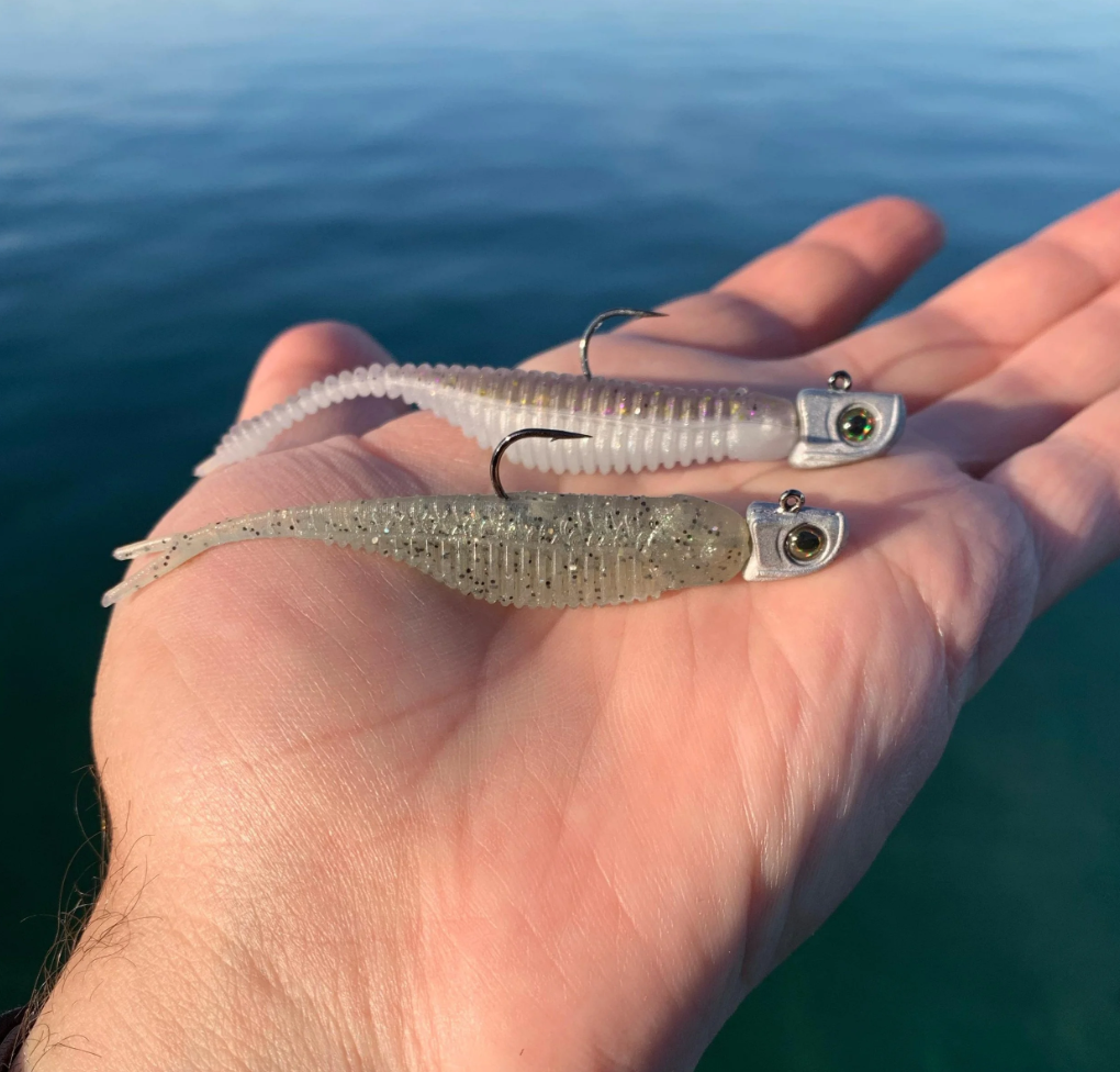 Finesse soft-plastic bait setup